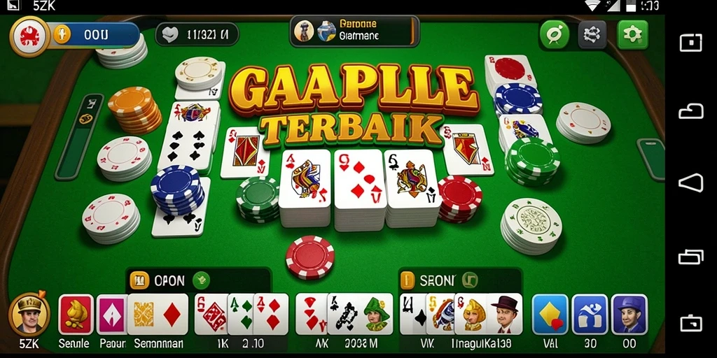 Tampilan gameplay <strong>5ZK</strong> menampilkan keseruan permainan Gaple yang menarik.
