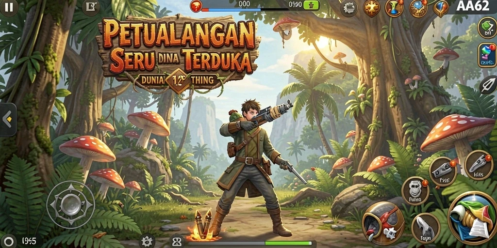 Gameplay AA62 menampilkan petualangan yang mendebarkan di dunia penuh tantangan.