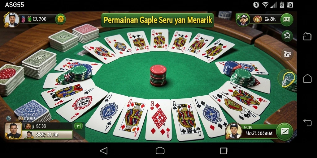 Gameplay seru Gaple di ASG55 yang penuh tantangan.