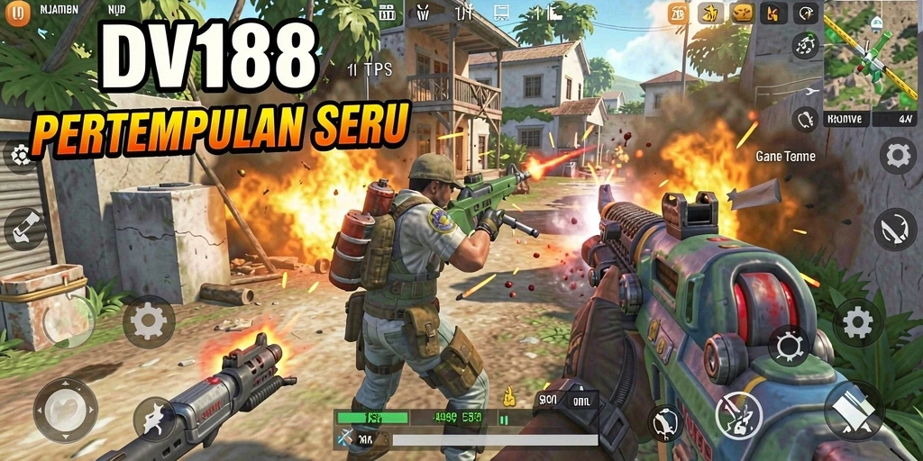 Tampilan gameplay seru di <strong>DV188</strong> dengan aksi tembak-menembak yang mendebarkan.