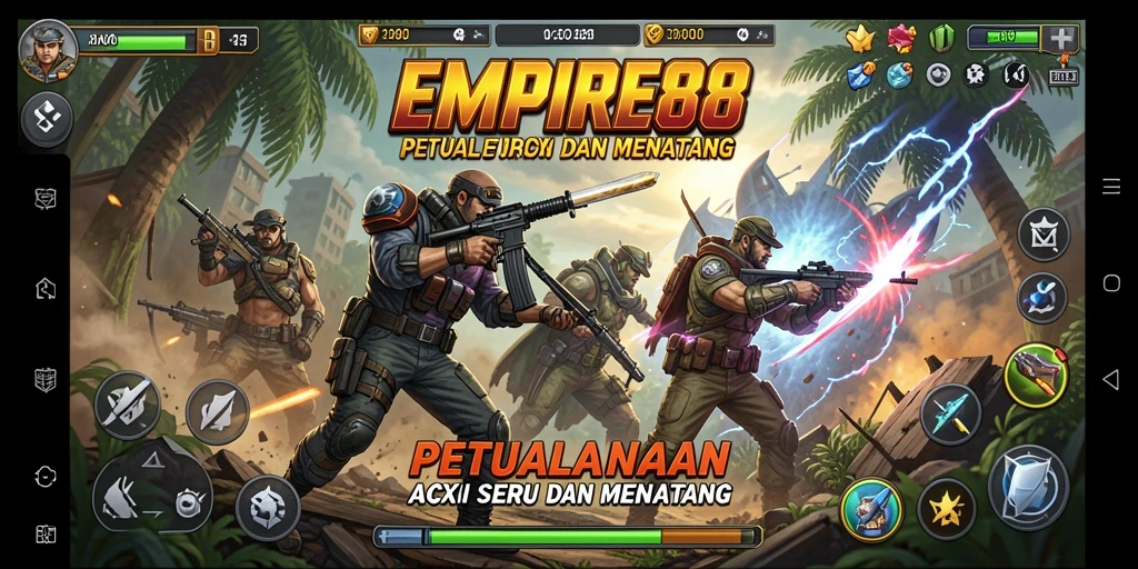 Tampilan menegangkan dari gameplay EMPIRE88 saat pertarungan berlangsung.