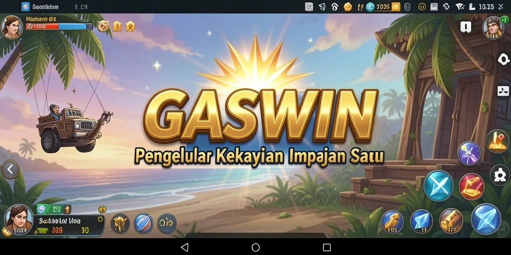 Tampilan gameplay <strong>GASWIN</strong> yang menarik dan penuh strategi Tycoon.