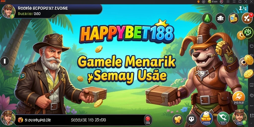 Tampilan gameplay Puzzle penuh warna dan menarik di HAPPYBET188.