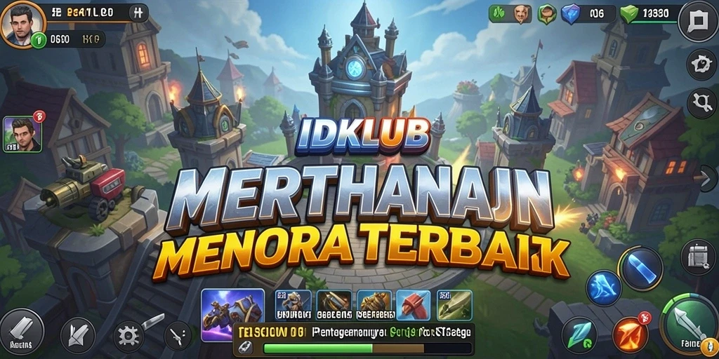 Tampilan gameplay menara pertahanan yang mendebarkan dan strategi yang menarik.