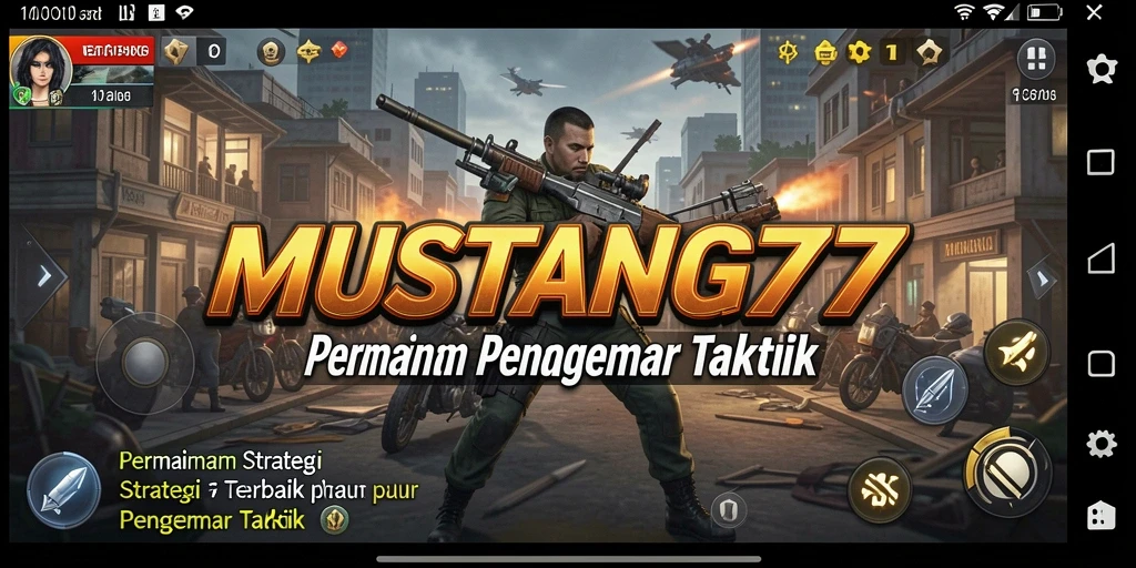 Tampilan gameplay epik dari MUSTANG77 yang penuh strategi.