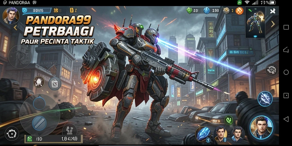Tangkapan layar gameplay PANDORA99 menampilkan strategi dan taktik mendalam.