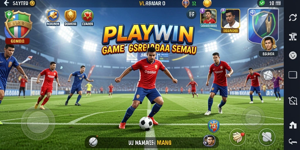 Tampilan gameplay seru dari PLAYWIN yang penuh aksi olahraga.
