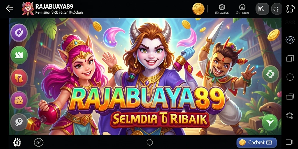 Tampilan permainan slot yang menarik dan penuh warna di RAJABUAYA89.