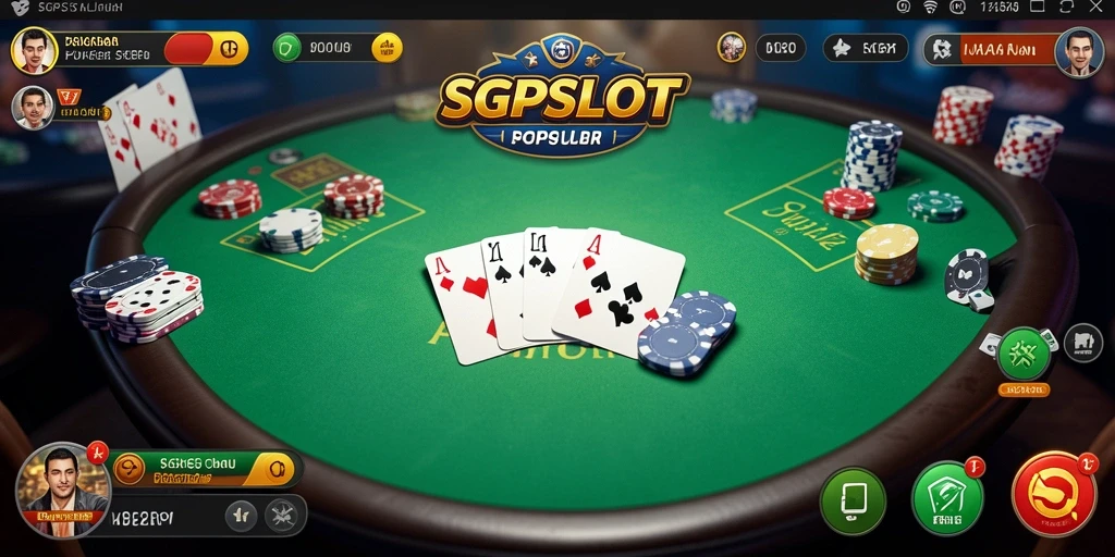 Tangkapan layar SGPSLOT menampilkan aksi seru permainan Poker yang menegangkan.