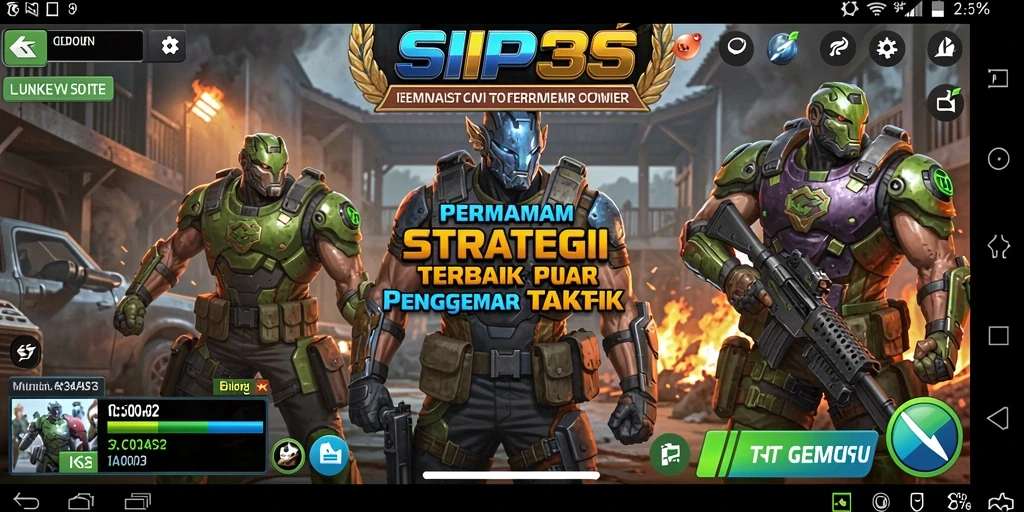 Tangkapan layar menampilkan pertempuran strategis intens di SIP33.